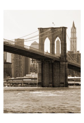 Framed Brooklyn Bridge 47 I Print