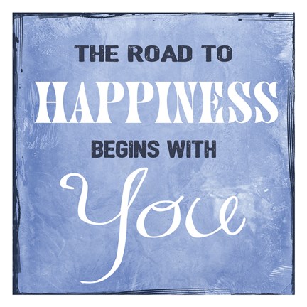 Framed Road to Happiness Print