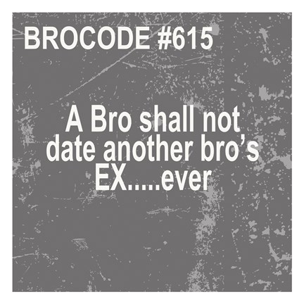Framed Bro Code 615 Print
