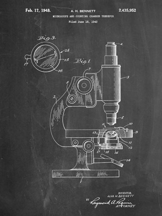 Framed Microscope Print