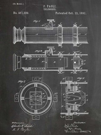 Framed Telescope Print