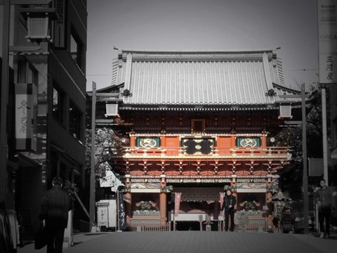 Framed Shrine In Tokyo Print