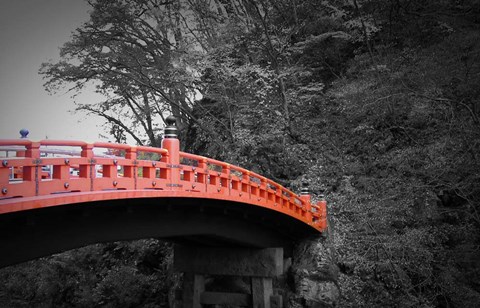 Framed Nikko Red Bridge Print
