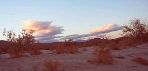 Framed Desert And Sky Print