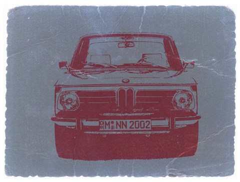 Framed BMW 2002 Front Print