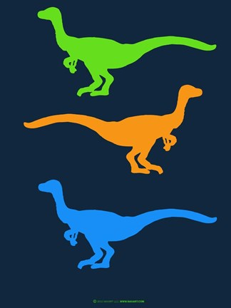 Framed Dinosaur Family 12 Print