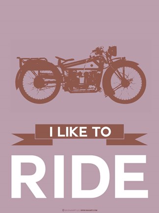 Framed I Like to Ride 9 Print