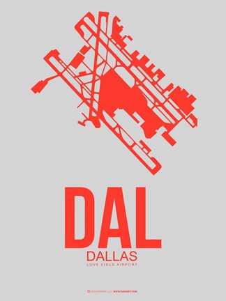 Framed DAL Dallas 1 Print