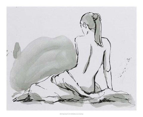 Framed Draped Nude IV Print