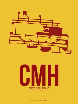 Framed CMH Port Columbus 3 Print