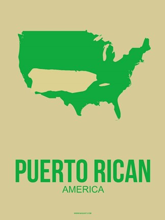 Framed Puerto Rican America 1 Print