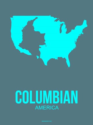 Framed Columbian America Poster 2 Print