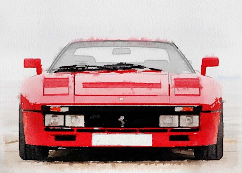 Framed 1980 Ferrari 288 GTO Front Print