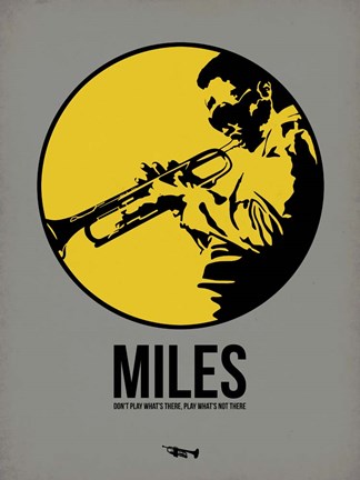 Framed Miles 2 Print