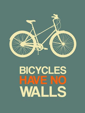 Framed Bicycles Have No Walls 3 Print