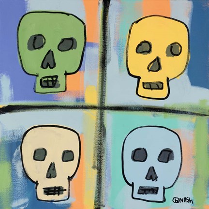 Framed Four Skulls Print