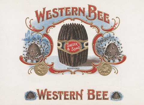 Framed Western Bee Print