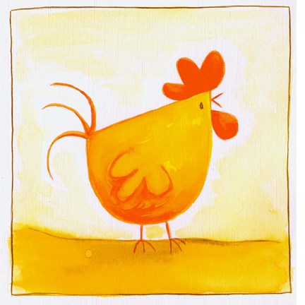 Framed Chicken Print