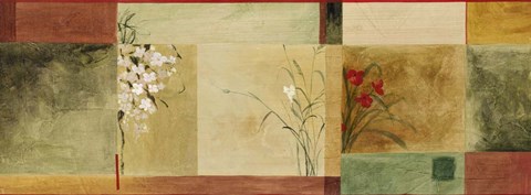 Framed Botanical Abstract Panel Print