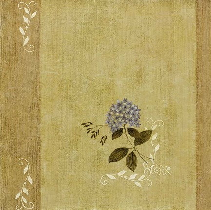 Framed Blue Flower Print