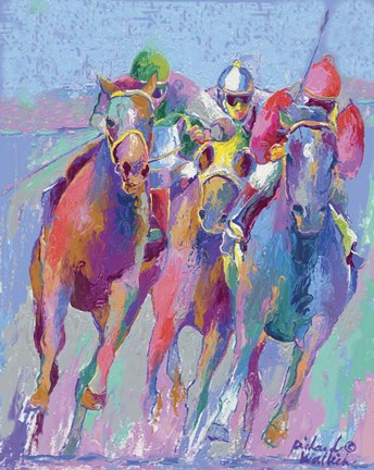 Framed Horse Race 2 Print