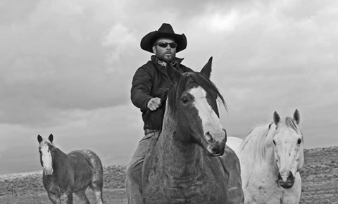 Framed My Cowboy Rides Bareback Print
