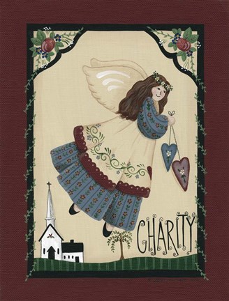 Framed Charity Angel Print