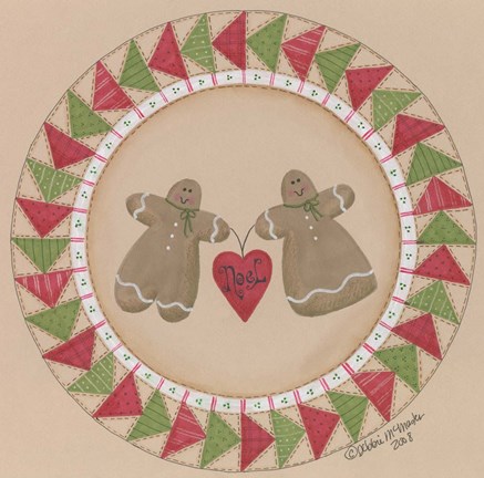 Framed Gingerbread Pair Print