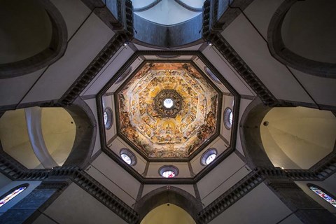 Framed Under The Brunelleschi&#39;s Dome Print