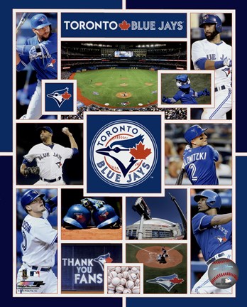 Framed Toronto Blue Jays 2015 Team Composite Print