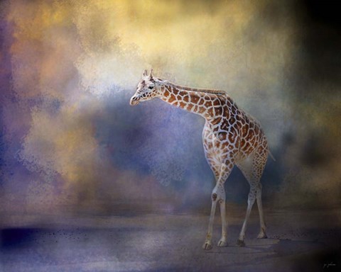 Framed Let The Sun Shine In Giraffe Print