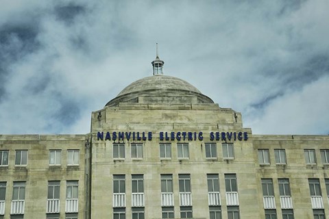 Framed Nashville Electric Service Print