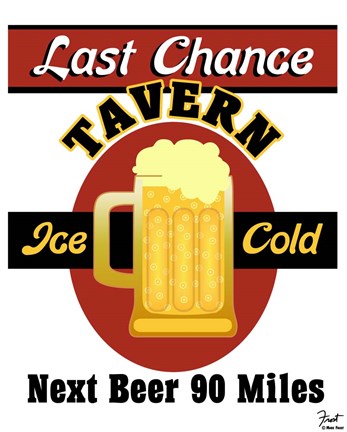 Framed Last Chance Tavern Print