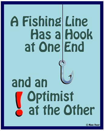 Framed Fishing For Optimists Print