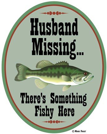 Framed Husband Missing Print