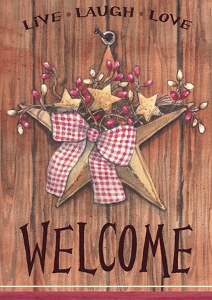 Framed Country Star Welcome Print