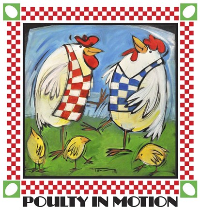 Framed Poultry In Motion Poster Print