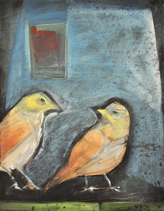 Framed Sparrows Print