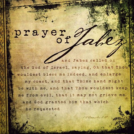 Framed Prayer Of Jabez Print