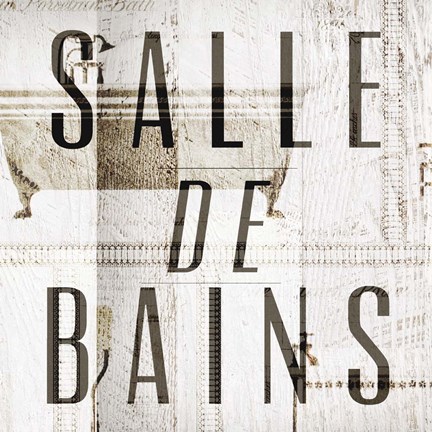 Framed Salle de Bains II Print