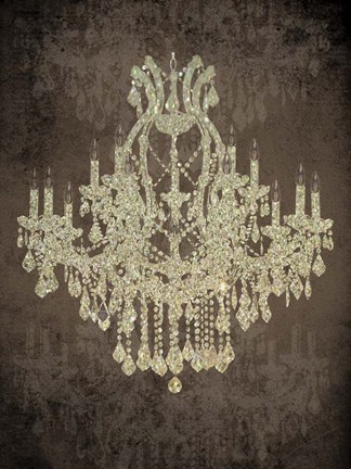 Framed Chandelier II Print