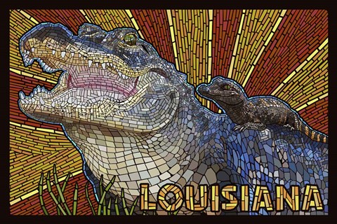 Framed Louisiana Print