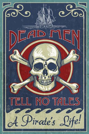 Framed Dead Men Print