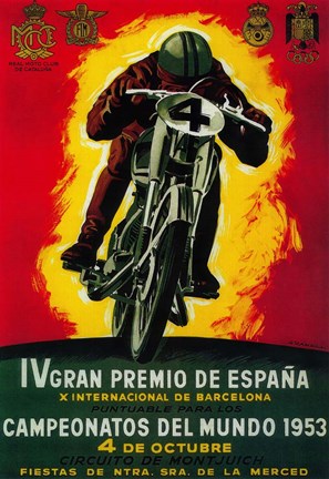 Framed Gran Premio de Espana Print