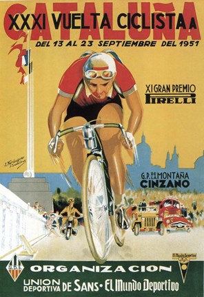 Framed XXXI Vuelta Ciclista Print