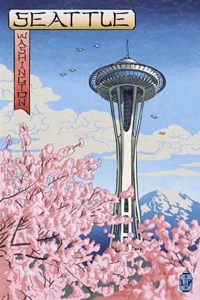 Framed Seattle WA Print
