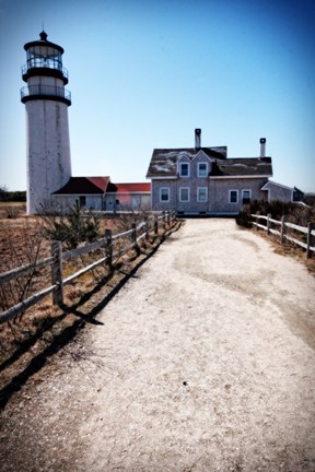 Framed Highland Lighthouse Cape Cod MA Portrait Print