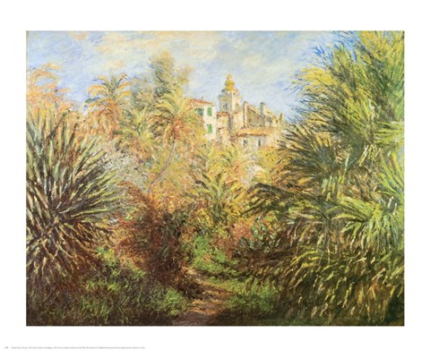 Framed Gardens At Bordighera Print