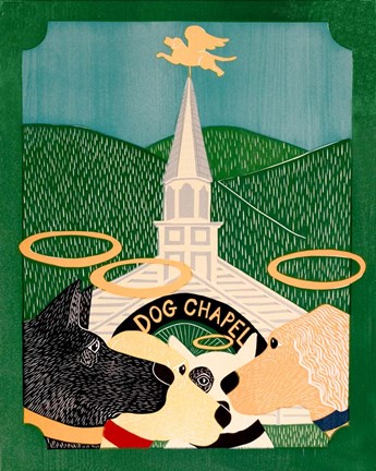 Framed Dog Chapel II Print