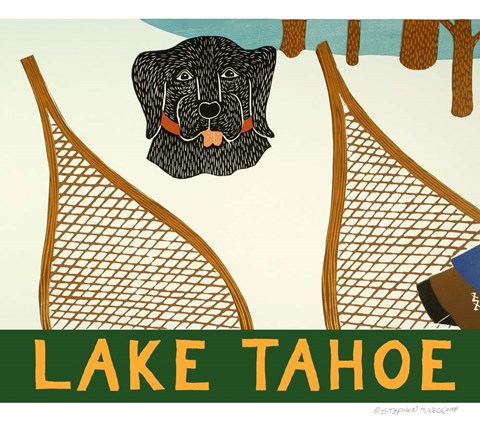 Framed Snowshoe Lake Tahoe S Print